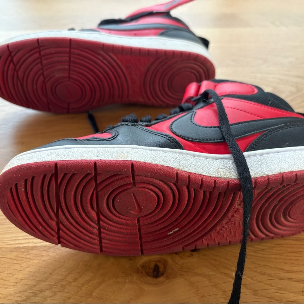 Nike Black and Red High-Top Sneakers - Picture 4 of 6